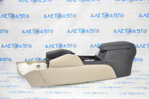 Console central armrest Ford Escape MK4 20- leather, beige with black, scratches