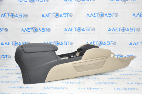 Console central armrest Ford Escape MK4 20- leather, beige with black, scratches