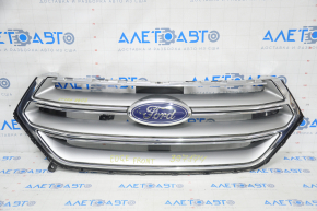 Radiator grill grill Ford Edge 15-18 complete with badge broken fasteners, worn emblem, sand