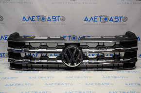 Radiator grill grill VW Atlas 18-20 prerest with emblem, under radar cruise, broken guide, scratches