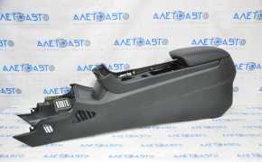Central console with armrest Ford Edge 15-18 black without heating scratches