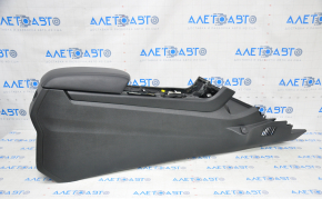 Central console with armrest Ford Edge 15-18 black without heating scratches