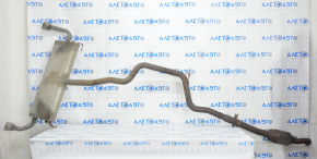 Exhaust pipe with barrel Ford Escape MK4 20-22 1.5T FWD with throttle and catalytic converter