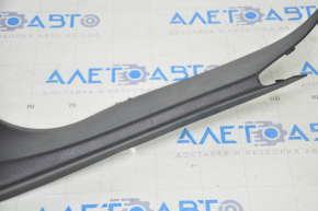 Upper right trunk door trim Ford Edge 15 - black plastic turned white, scratch