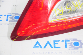 Left Ford Fusion mk5 13-16 inner trunk lid light crack in glass