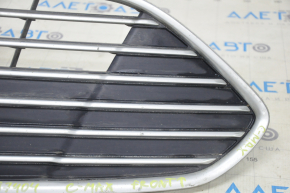 Front bumper grille upper Ford C-max MK2 13-16 usa prerest, sand on chrome, non-factory holes