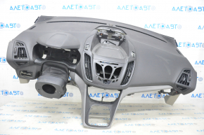 Torpedo front panel without AIRBAG Ford C-max MK2 13-18 black, no overlay