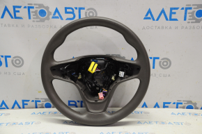 Naked steering wheel for Chevrolet Malibu 16-22 gray rubber, no buttons or paddles, no frame