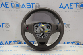 Naked steering wheel for Chevrolet Malibu 16-22 gray rubber, no buttons or paddles, no frame