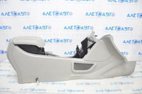Central console armrest Ford C-max MK2 13-18 beige leather, scratches, tear