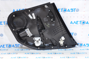 Door trim card rear left Nissan Leaf 13-17 black, armrest cloth