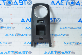 Gear shifter cover with pocket Nissan Leaf 13-17 black, matte