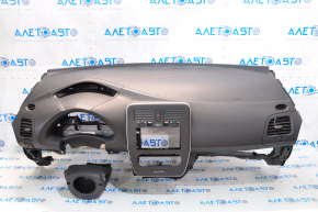 Torpedo front panel with AIRBAG Nissan Leaf 11-17 black