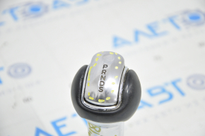 Gear knob Ford Mustang mk6 15- leather black swollen chrome