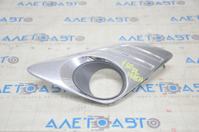Fog light frame left Toyota Camry v50 12-14 usa XLE chrome, sand