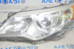 Headlight front left Toyota Camry v50 12-14 bare usa XLE, for polishing, spider web