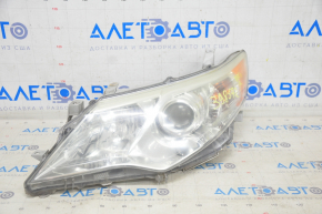 Headlight front left Toyota Camry v50 12-14 bare usa XLE, for polishing, spider web