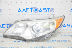 Headlight front left Toyota Camry v50 12-14 bare usa XLE, for polishing, spider web