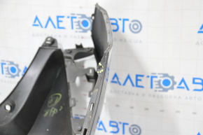 Rear bumper bare Toyota Prius 50 16-18 without parking sensors, graphite, fastening tear