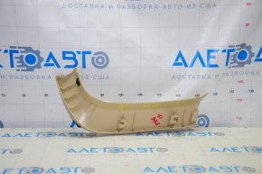 Left trunk door trim Toyota Highlander 14-19 beige, scratches