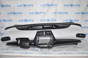 Torpedo front panel with AIRBAG Toyota Prius 50 16 black with gray for small display, peeled varnish