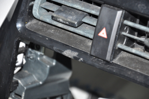 Torpedo front panel with AIRBAG Toyota Prius 50 16 black with gray for small display, peeled varnish