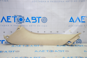 Trunk door trim right Lexus RX350 RX450h 10-15 beige, plastic turned white