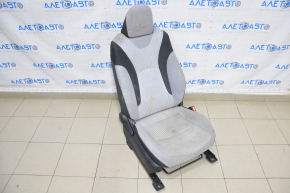 Passenger seat Toyota Prius 50 16-18 without airbag, mechanical, gray cloth, dry-cleanable
