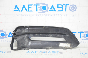 Left bumper grille Honda Accord 18-22 under fog lights, black gloss, break fastening