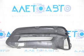 Right bumper grille Honda Accord 18-22 under fog lights, black gloss, break fastening