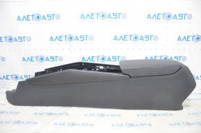 Console central armrest Honda Accord 18-22 black leather, with air duct, scratches