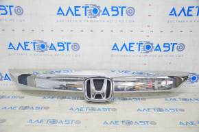 Honda Accord 18-22 Radiator Grille Molding Light Chrome With Fastener And Badge Sand