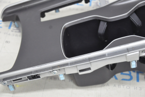 Center console trim cup holders Honda Accord 18-22 gray, worn