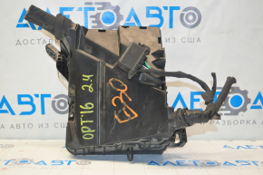 Kia Optima 16 underhood fuse box - no cover, broken mount