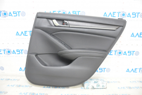 Door trim card rear right Honda Accord 18-22 black leather, scratch