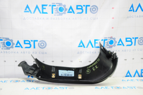 Upper right tailgate trim Jeep Compass 17-25 black, without plug, plastic turned white, scratches