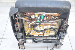 Passenger seat Honda Accord 18-22 without airbag, electric, leather black, water damage, motors do not work
