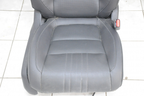 Passenger seat Honda Accord 18-22 without airbag, electric, leather black, water damage, motors do not work