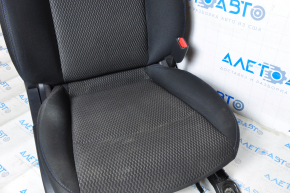 Passenger seat Nissan Leaf 13-17 without airbag, mechanical, heated, cloth black, for dry cleaning