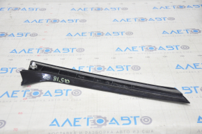 Rear spoiler trunk door left trim Audi Q5 80A 18-24 black, gloss
