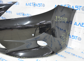Bare front bumper Lexus ES300h ES350 13-15 pre-restoration for parking sensors black dented and sawed bottom, broken mount