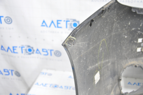 Bare front bumper Lexus ES300h ES350 13-15 pre-restoration for parking sensors black dented and sawed bottom, broken mount
