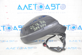 Side mirror right Audi Q5 80A 18-24 15 pins, black, auto-dimming, turn signal, BSM, heated
