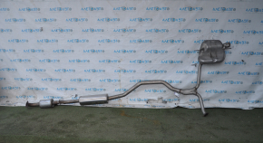 Exhaust line middle part with barrel Honda Accord 18-22 2.0T