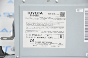 Radio tape recorder with climate control Lexus ES300h ES350 13-18 scratches on glass