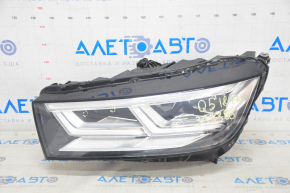 Front left headlight complete Audi Q5 80A 18-20 LED, sand