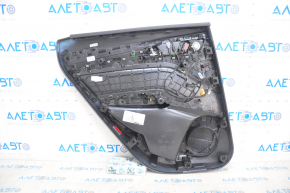 Door trim card rear right Audi Q5 80A 18-20 black, with wood insert, brown armrest, with window lift control