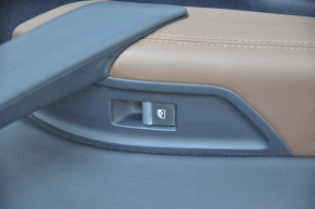Door trim card rear left Audi Q5 80A 18-20 black, with wood insert, brown armrest, with window lift control