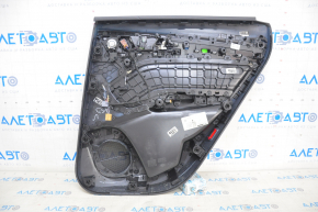 Door trim card rear left Audi Q5 80A 18-20 black, with wood insert, brown armrest, with window lift control