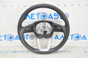 Bare steering wheel Audi Q5 80A 18-20 leather, black, without buttons and paddles